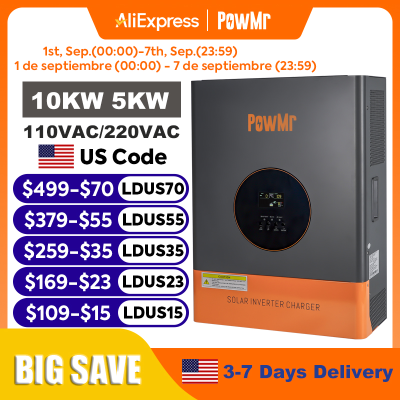 Flexible Solar Panel - PowMr 10KW 5KW Split Phase Inverter