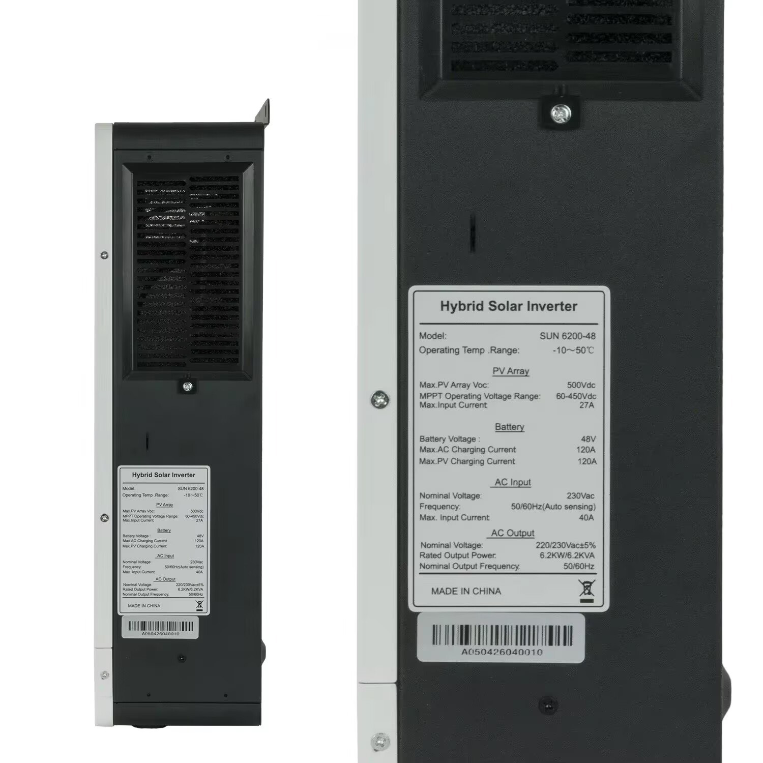 Hybrid solar inverter 6.2KW 48 - Hybrid Solar Inverter review and price